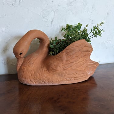 Terracotta Swan Planter 