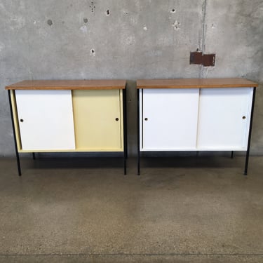 Pair of Vista of California Two Door Cabinets