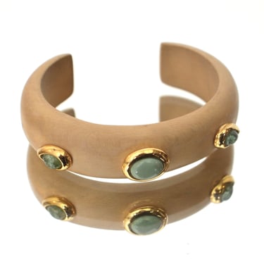 L'oree du Bois Emerald Turquoise Cuff*