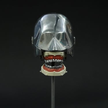 Vintage Aluminum Dental Phantom with Aluminum Teeth Set (#3)