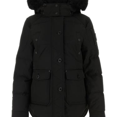 Moose Knuckles Woman Black Polyester Down Jacket