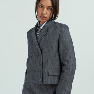 Odeeh Double Breasted Jacket - Indigo
