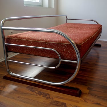 Bauhaus Three Seater Tubular Sofa by Slezak, Czechoslovakia, 1930s 