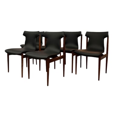 Free Shipping within continental US - Vintage Danish Mid Century Modern Rosewood Dining Chair Set of 6 By Inger Klingenberg 