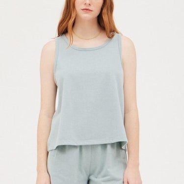 Grade & Gather - Side Slit Tank - Bluebell