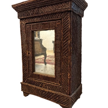 French Tramp Art Cabinet