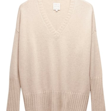 Not Monday | Ella Cashmere Crewneck Sweater | Oat