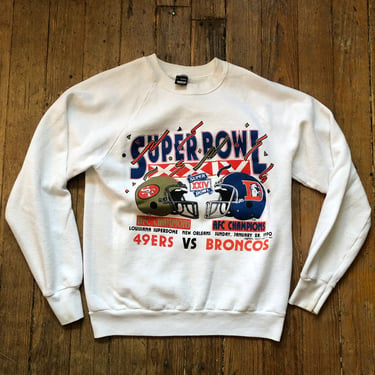 90s Broncos and 49ers Super Bowl Sweat Small Medium 