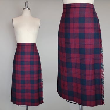 Women's Kilt / Tartan Skirt / Scottish Kilt / Made in Scotland / Plaid Wool Skirt / Size - Medium - Large 