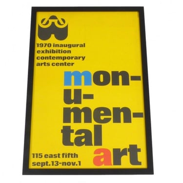 1970 Contemporary Art Center Inaugural Poster