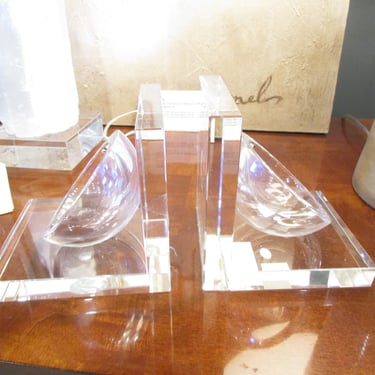 NEW GLASS BOOKENDS