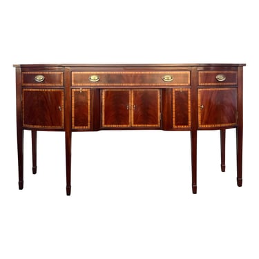 Ethan Allen 18th Century Reproduction Banded Mahogany Sideboard / Buffet 