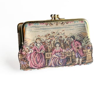 1960s Embroidered Tapestry Coin Purse