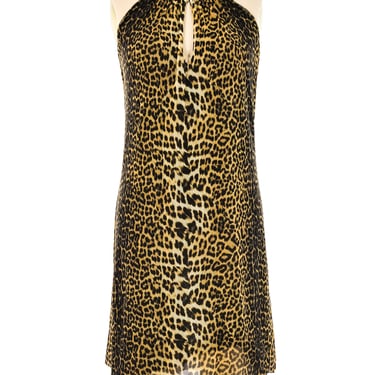 Jean Paul Gaultier Leopard Printed Mini Dress