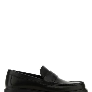 Salvatore Ferragamo Men Black Leather Donny Loafers