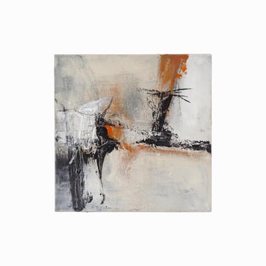 Kathy Blankley Abstract Painting on Canvas Vintage 