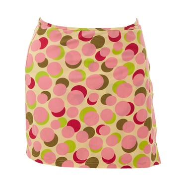 Moschino Pink Polkadot Wrap Skirt