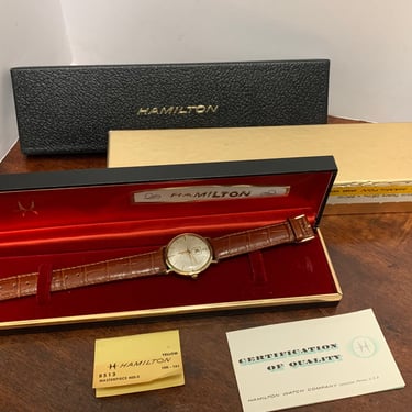 Vintage Hamilton Presentation Watch with Original Inner and Outer Box 