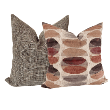 Veiling Brown & Sarah Pillow Cover Set