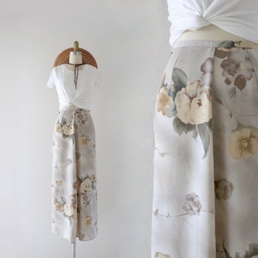 muted floral maxi skirt - 26 