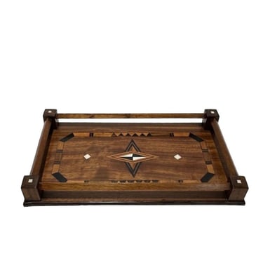 Large Inlaid Wood Tray