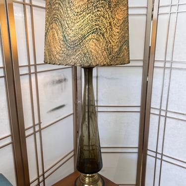 Tall Gray Lamp/Shade