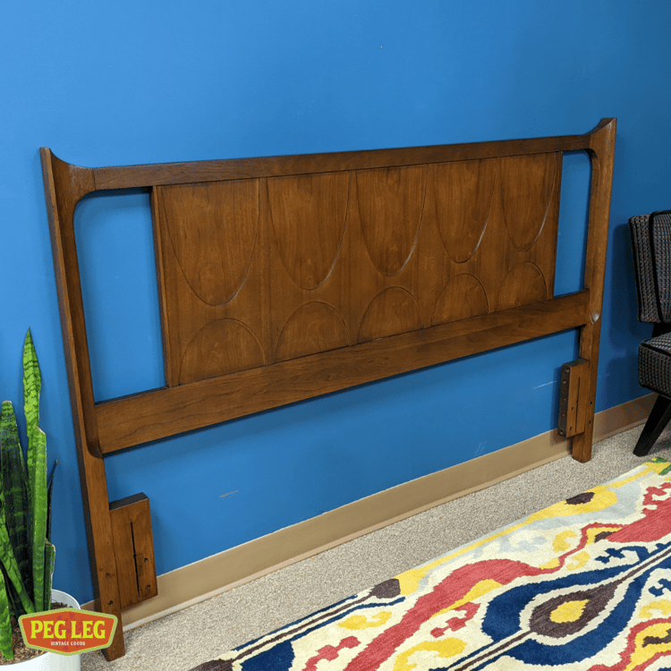 Mid-Century Modern full/queen headboard from the Brasilia collection by Broyhill