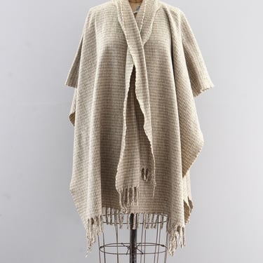 Vintage Wool Poncho