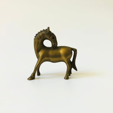 Petite Brass Horse 