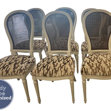23" Finished Vintage Chair Set of 6 #08757