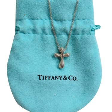Tiffany &amp; Co. - Sterling Silver Cross Pendant Necklace