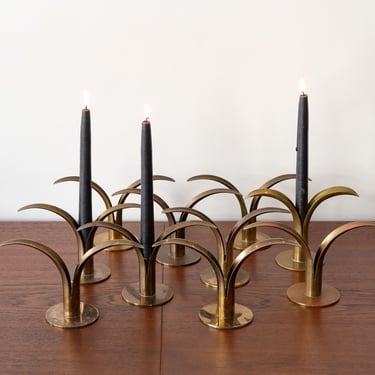 Collection of Lily Candlesticks