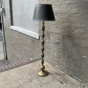 Brass Floor Lamp, Short Cord