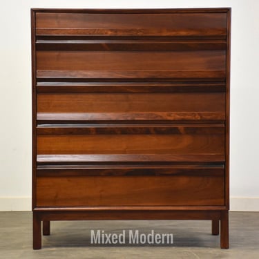 Walnut and Rosewood Dresser by American of Martinsville 