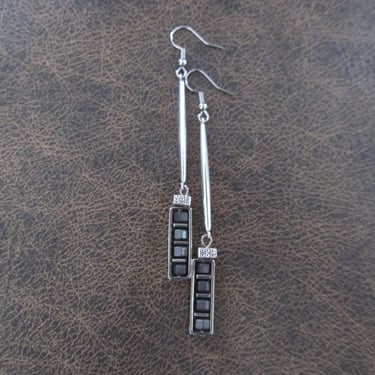 Unique simple hematite earrings 2 