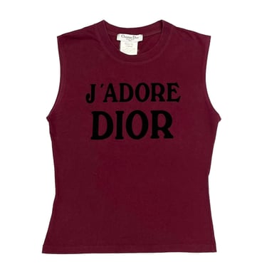 Dior J’adore Burgundy Tank Top