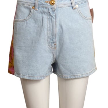 VERSACE- 2024 Denim & Satin Shorts, Multiple Sizes Available