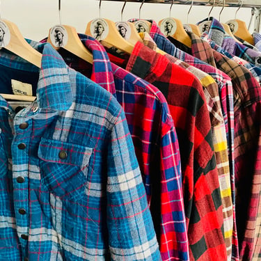 Vintage 90s Flannels Men's vintage Flannels, Women Flannel  grunge button up top, distressed flannels, plaid flannel shirts, s m l xl 