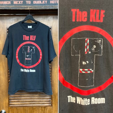Vintage 1990’s Size XL “The KLF” Rave Electronic Dance Band Cotton T-Shirt, 90’s Tee Shirt, Vintage Clothing 