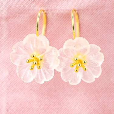 Petite Fleur Crystal Vermeil Earrings