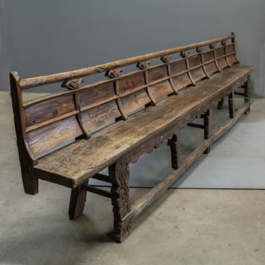 Antique Extra Long Court Bench