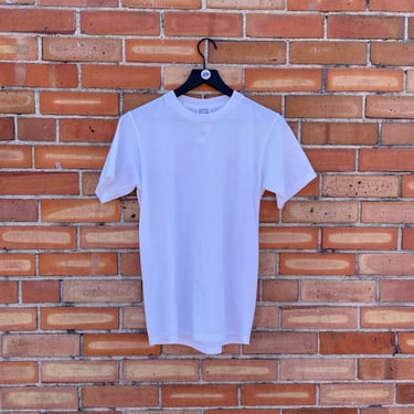 vintage 90s white blank tee / s small 