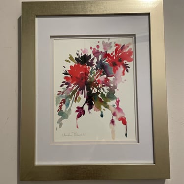 Framed Bright Floral by Claudia Bianchi