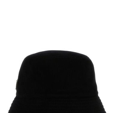 Prada Man Black Corduroy Bucket Hat