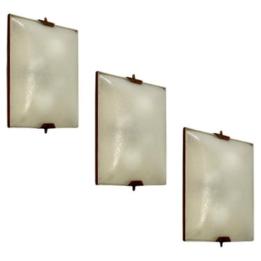 Stilnovo Textured Glass Sconces