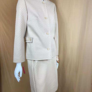 1960's Ribbed Skirt Suit