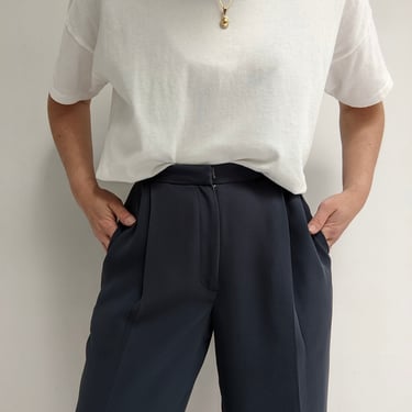 Vintage Pleated High Rise Trousers