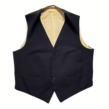 Vintage 1930s Wool Waistcoat ~ size 40 to 42 ~ Vest ~ Suit ~ Wedding ~ 