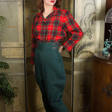 1940s Riding Pants - Vintage 40s Forest Green | Fab Gabs - Seattle, WA ...