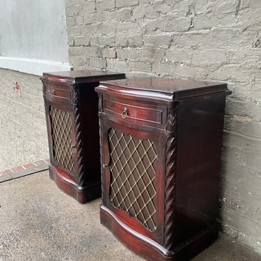 Pair of Classical Mahogany Nightstands